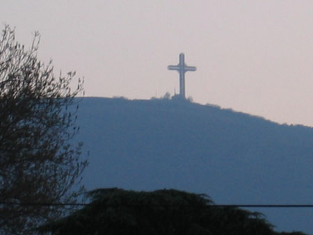 The big cross on the Hills, really big!