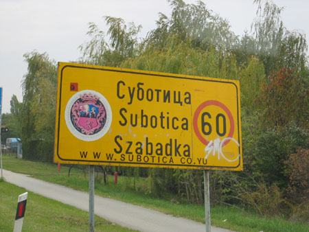 Subotica city limit