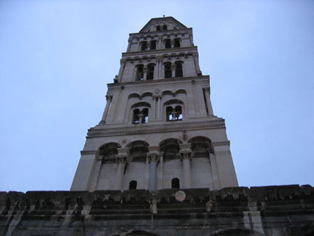 Famous bell tower st. Domninus Cathedral